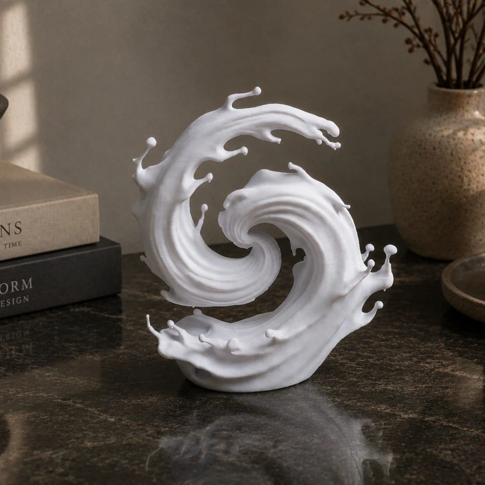 Sıvı dalga spiral heykel